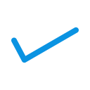 blue check mark